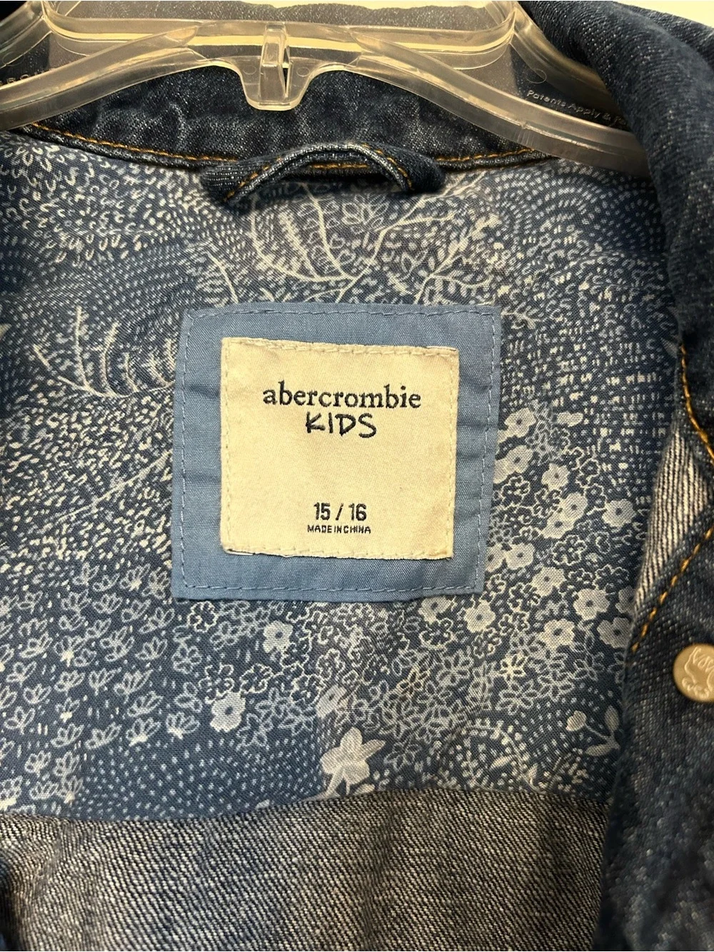 abercrombie kids Distressed Blue Denim Jacket